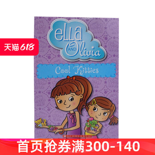 中小学推荐 and 姐妹花系列 儿童章节桥梁小说 ELLA KITTIES 英文原版 COOL 课外阅读 OLIVIA