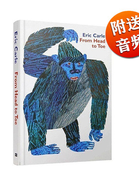 进口英文原版绘本 from head to toe 从头到脚 儿童英语启蒙绘本 宝宝撕不烂纸板书 认知早教 作者艾瑞卡尔 廖彩杏吴敏兰推荐书单