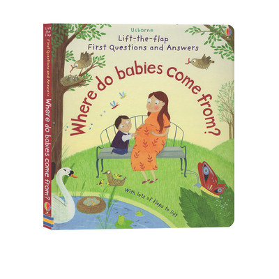 英文原版 Usborne First Questions and Answers Where do Babies Come From 宝宝从哪里来 纸板翻翻书 你问我答 儿童科普认知绘本