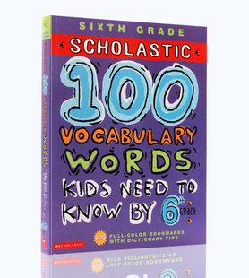 Words Workbook 6Rd Need Kids Grade 英文原版 Read 六年级学生100 学乐 Scholastic 小学生英语词汇课外作业趣味练习册彩版