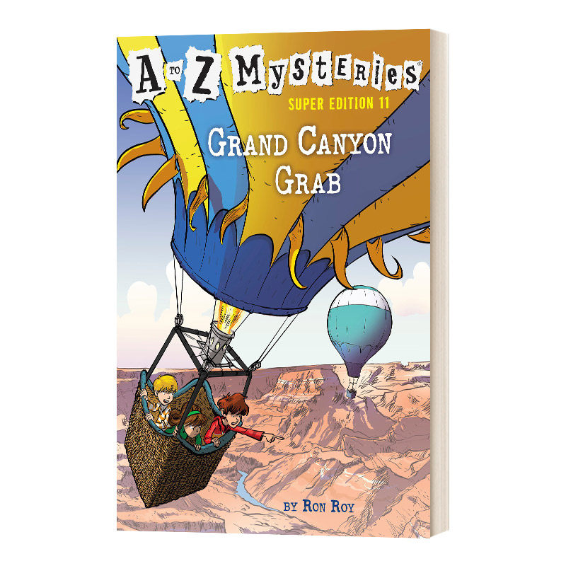 进口英文原版 A to Z Mysteries Super Edition#11神秘案件特别版11 Grand Canyon Grab大峡谷抓斗少儿英语课外阅读读物