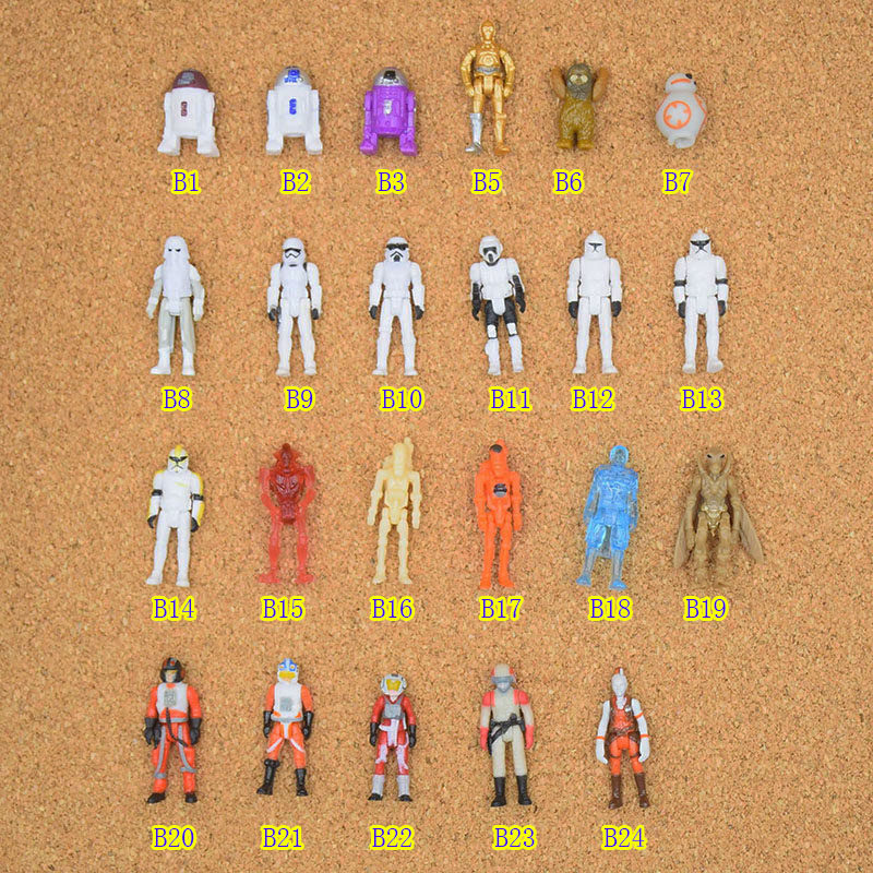 迷你先锋星球大战小号1/72可动沙盘小兵人模型克隆人机器人飞行员