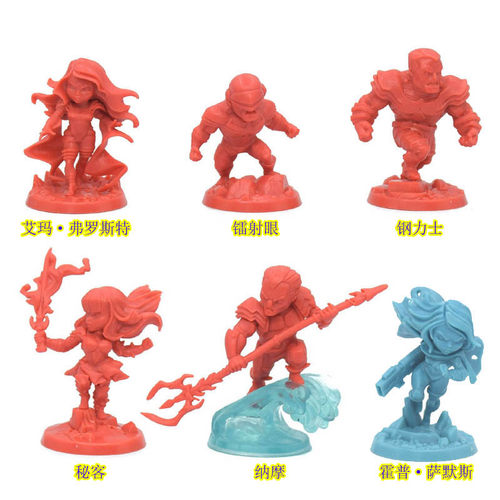 漫威联合作战X战警桌游模型KS扩凤凰五人组镭射眼钢力士秘客纳摩