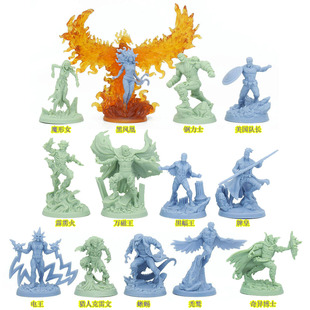 KS解锁项外盒4丧尸宇宙漫威无尽杀戮桌游模型黑凤凰霹雳火万磁王