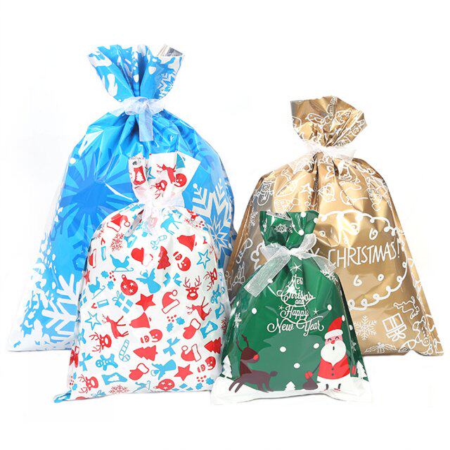 15pcs merry christmas gift bag kids biscuit candy presents p