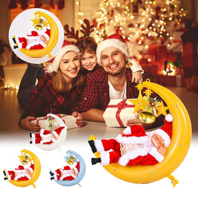 flash, with music, electric, santa claus, christmas gifts, m