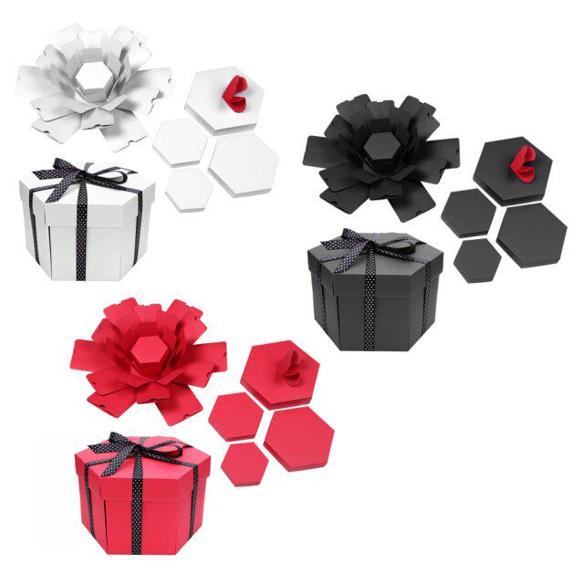 surprise explosion gift box diy handmade scrapbook photo alb