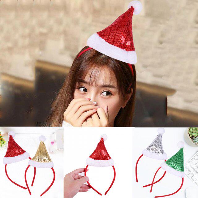 christmas tiara headband party show dress up sequins christm