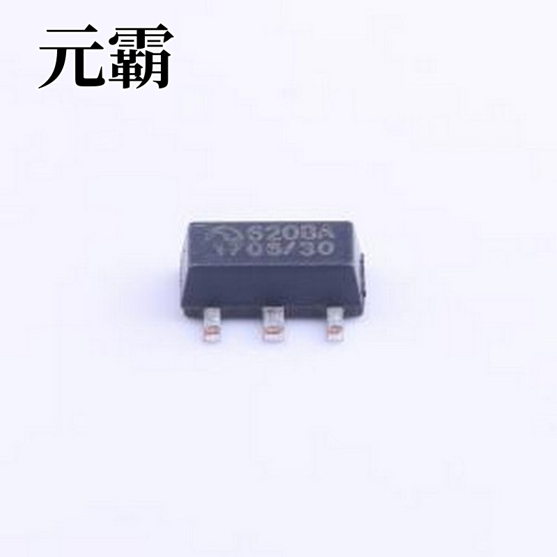 ME6208A30PG 线性稳压器(LDO) 输入18V 输出3V 150mA SOT-89