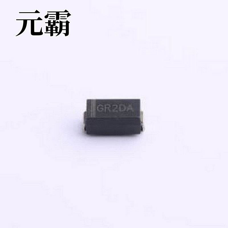GR2DA 快恢复/高效率二极管 电压:200V 电流:2A SMA(DO-214AC)