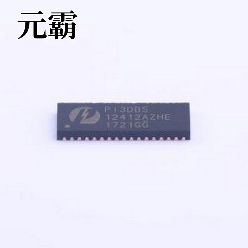 PI3DBS12412AZHE模拟开关/多路复用器 3.3V, 10-12Gbps 2-Lane 2