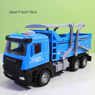 渣土车可手动大卡车真模型多功能声光运输车儿童黄河小汽车玩具