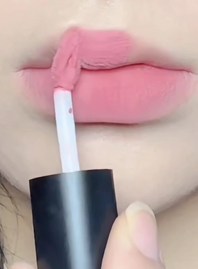 黑兔奶雾唇泥pk10奶油蜜桃冷感橄榄皮裸粉樱花粉桃花色不沾杯口红