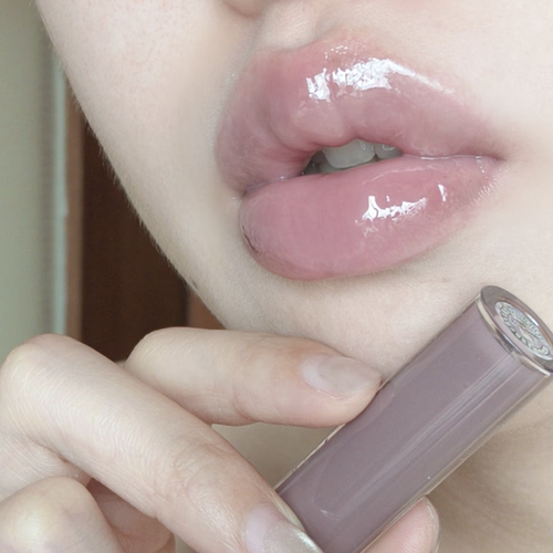 冷灰紫唇釉~荔萌巧克力唇蜜18橄榄皮浅薰衣草色冷芋冰yk02粉紫色