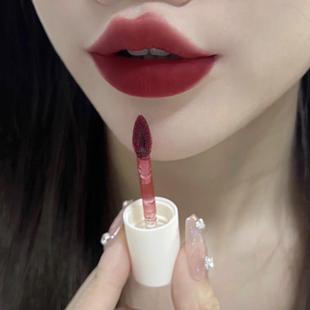 红到发黑的血浆玫瑰 akf唇泥m15车厘子色姨妈色暗红棕樱桃红口红