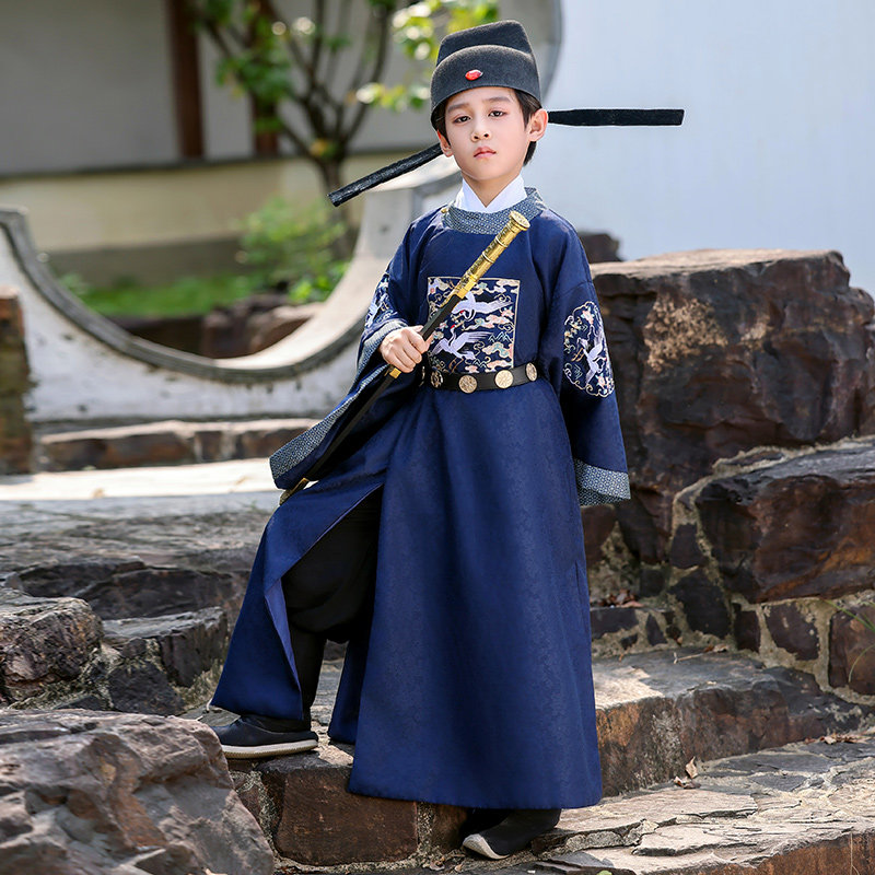 儿童古装2026新款男童改良演出服
