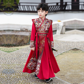 夏季 新中式 儿童国风唐装 汉服男童2025新款 男孩古装 小少爷演出服夏