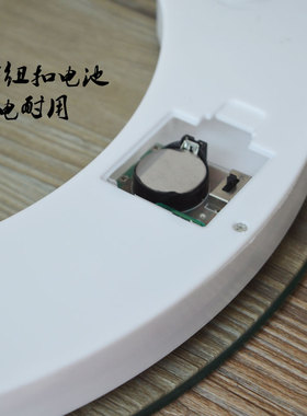 人体秤家用省电透明秤成人减肥测体重计2003A 圆形称电子钢化玻璃