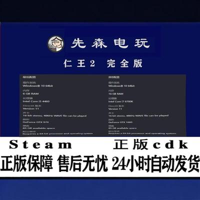 steam正版仁王2完整版激活码