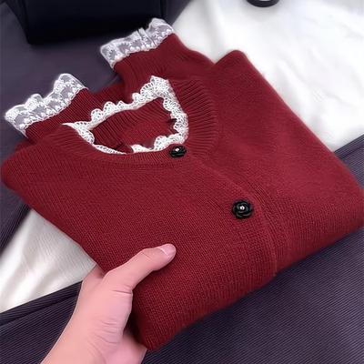 今年流行慵懒风复古毛衣针织开衫