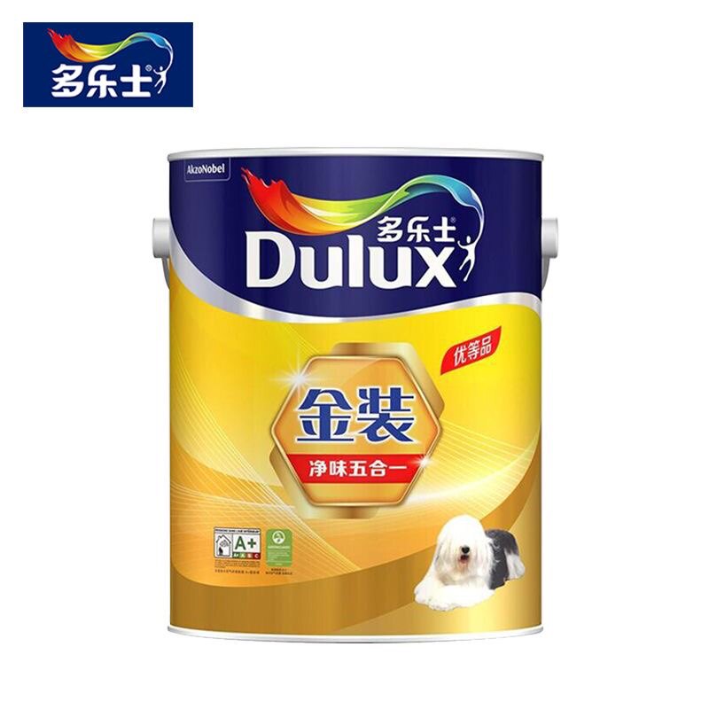 多乐士乳胶漆金装净味五合一室内内墙乳胶漆