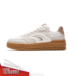 厚底超轻低帮防滑运动板鞋 新款 122548066 女2025冬季 安踏982休闲鞋