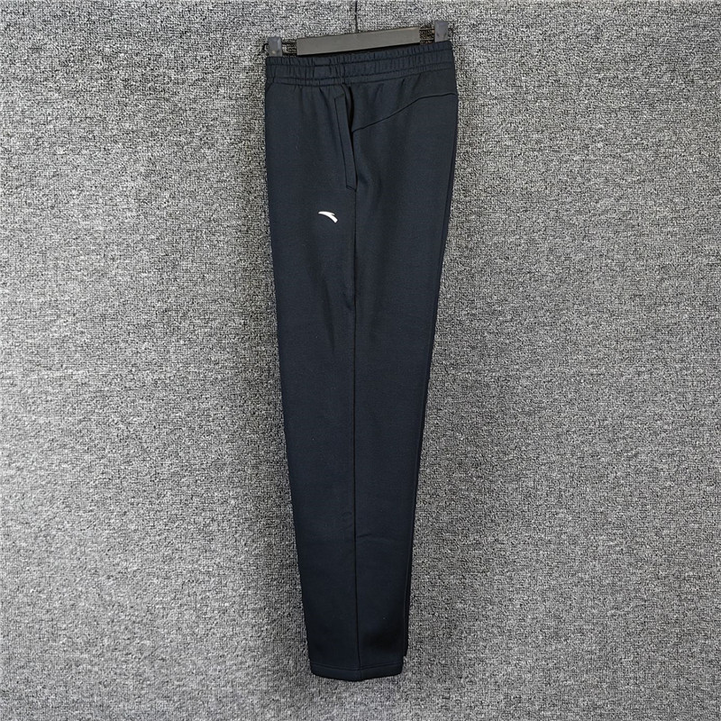 安踏运动裤女2025冬季新款加绒保暖潮流百搭针织直筒裤162547313N