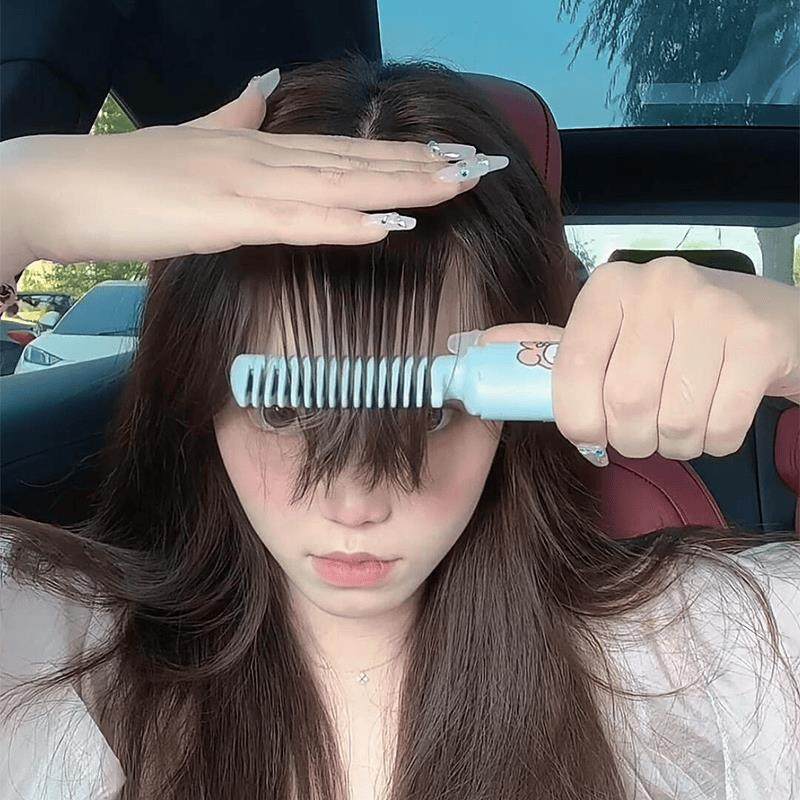 mini 造型梳无线卷发直发梳子负离子不伤发便携式女士专用防静电