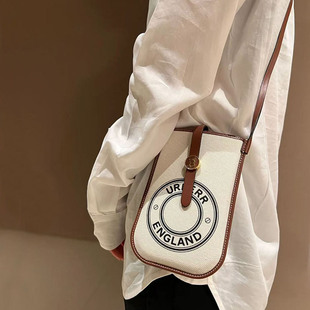 男女手机包帆布B家轻便可爱斜挎高级感真皮单肩2025新款迷你小包