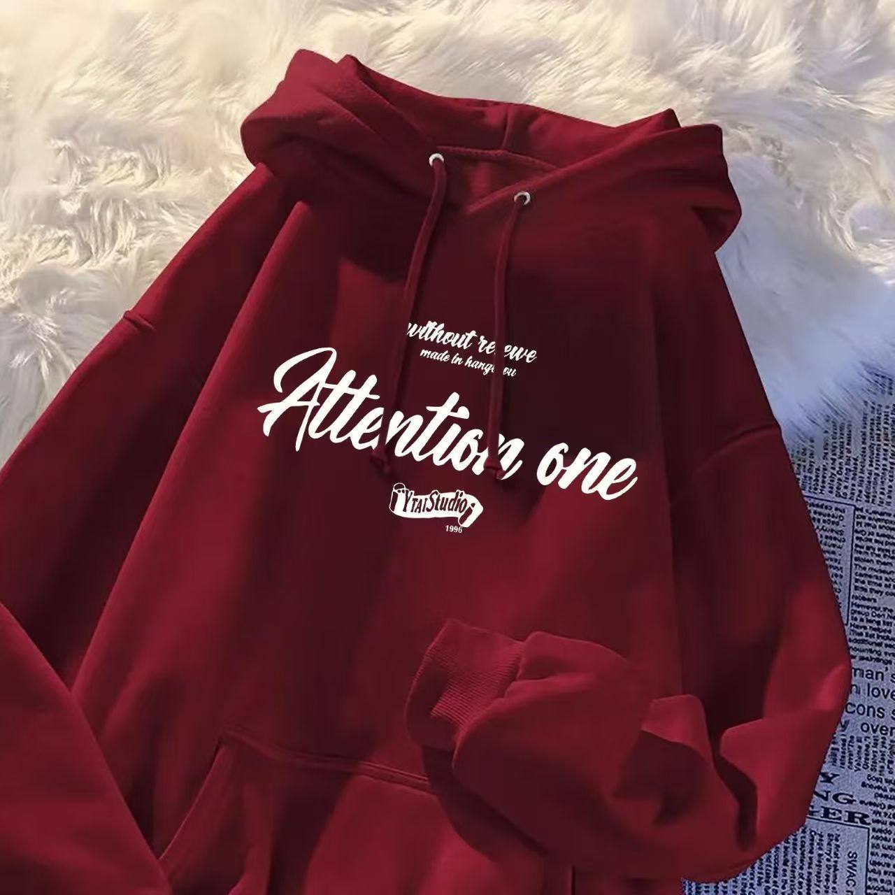 中大童连帽卫衣英文印花美式复古男女童秋冬潮牌宽松套头上衣外套,童装/婴儿装/亲子装,卫衣/绒衫,淘宝优惠券,粉丝福利购,淘宝优惠卷