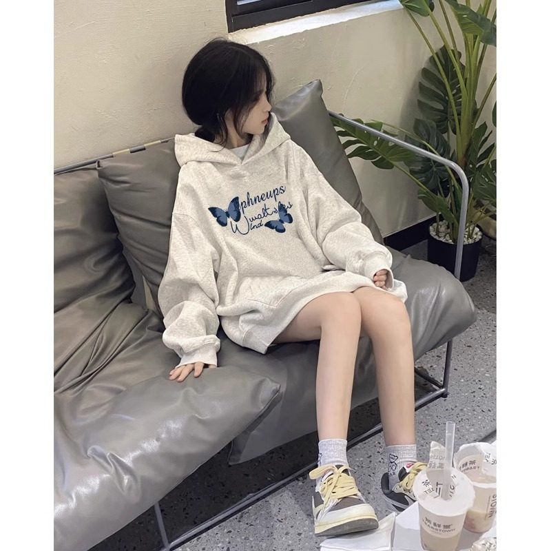 秋冬季女童薄款加绒连帽卫衣中大童2024款纯棉宽松百搭蝴蝶上衣服,童装/婴儿装/亲子装,卫衣/绒衫,淘宝优惠券,粉丝福利购,淘宝优惠卷