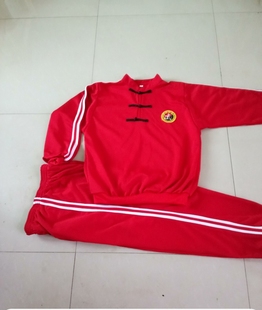 武术儿童服装秋冬季套装男女练功跑步套头立领中式盘扣两件套定制