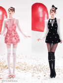 立体花 上衣 玫瑰花短裙 蕾丝长袖 越在线越南小众chan新款