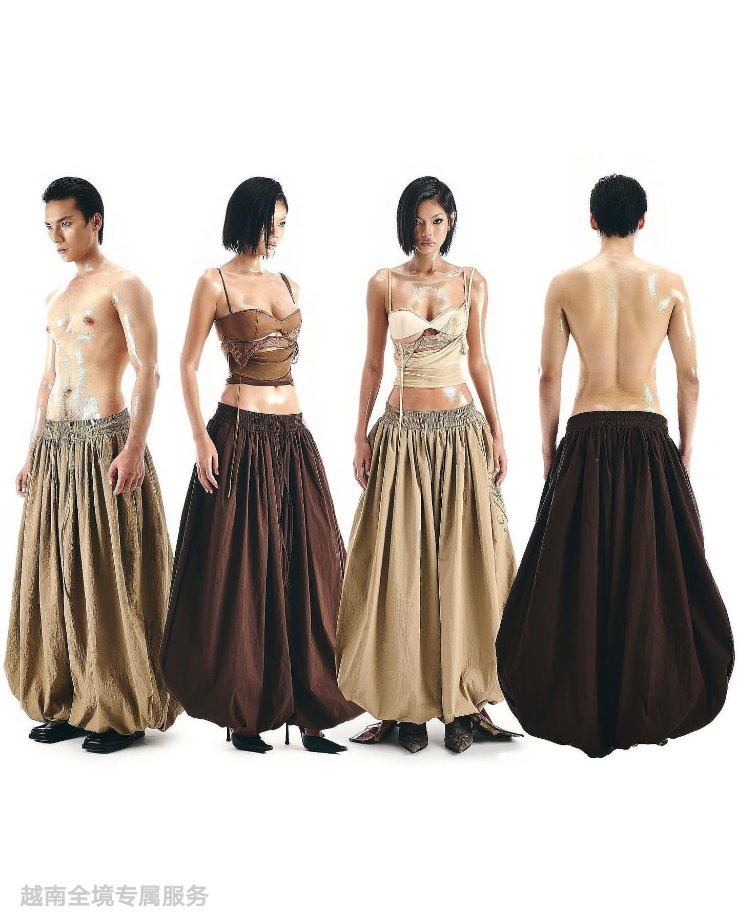 越在线越南小众ibiboss新款简约性感蕾丝吊带背心休闲阔腿裤套装