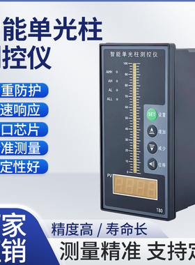 T804智能光柱测控仪单回路型液位计水位显示报警自动控制器4-20mA