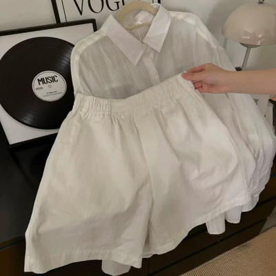 【纯棉-做过洗水-后期不缩水-夏天面料-实体品质】宽松a字短裤女
