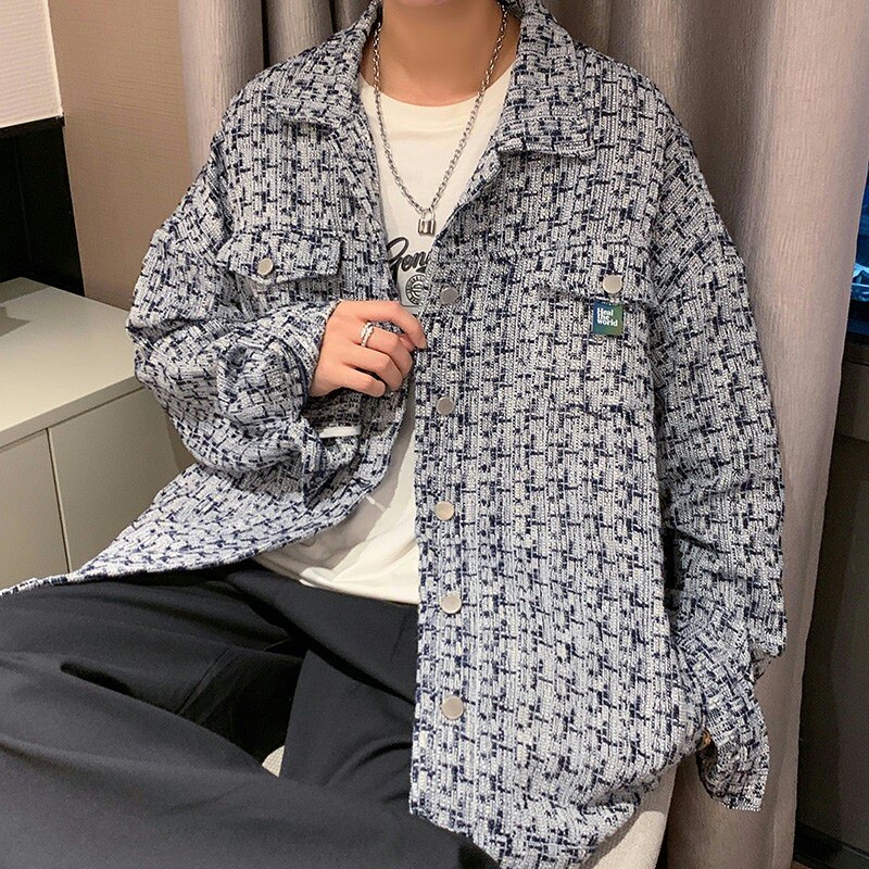 秋季ins加厚小香风男装外套大码夹克加肥加大码宽松胖子衣服,男装夹克,星座909-2（原星座717-2）