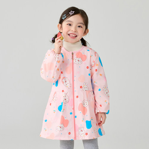 女童防水羽绒服罩衣长袖洋气外穿