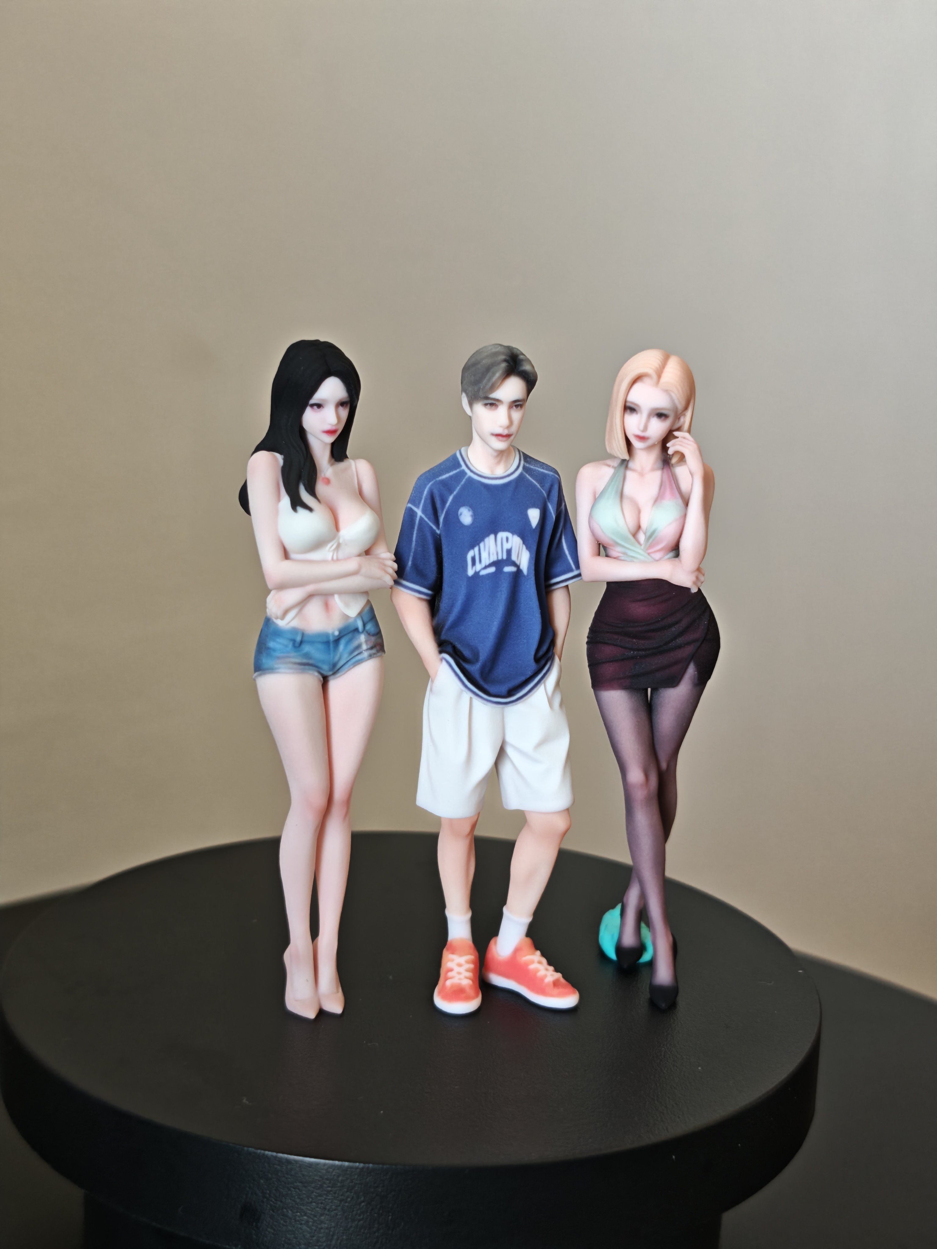 1/18汽车模型车模人偶配件3d打印照片定制人偶手办潮流微缩人偶图片