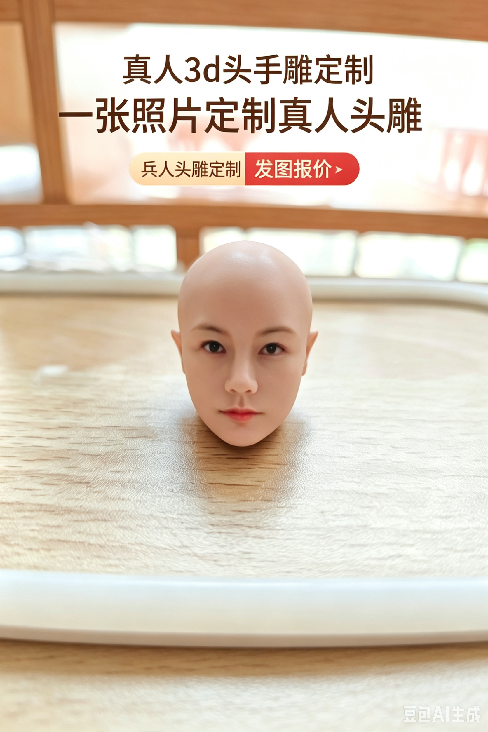 一张照片打印真人3d头雕兵人头雕 1/12 1/6 1/12兵人头像3d打印
