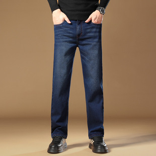 2026春夏高档牛仔裤 长裤 男式 男裤 直筒弹力商务休闲牛仔裤 高端男士