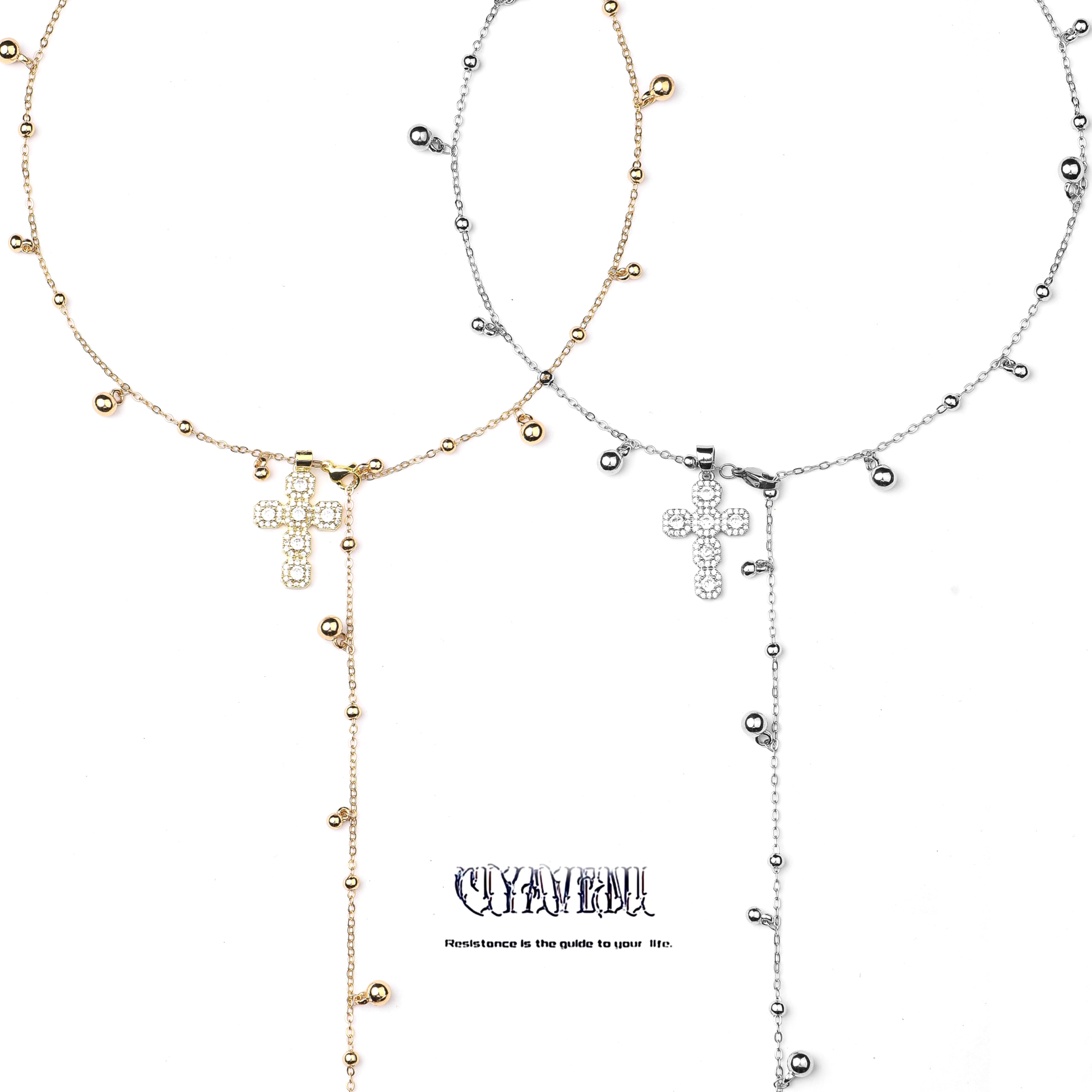 CIYAVENI轻奢十字架长链简约