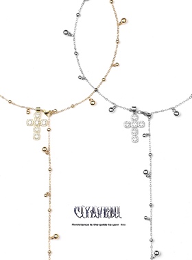 CIYAVENI轻奢十字架长链简约