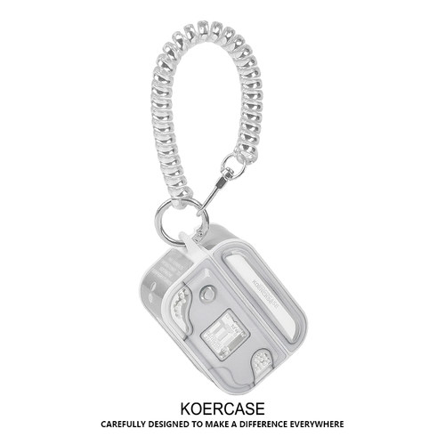 Ti液体金属银灰色气囊珠子解压小众原创意简约设计适用苹果AirPods2/4代3代Pro3代保护套耳机壳防摔防丢挂绳