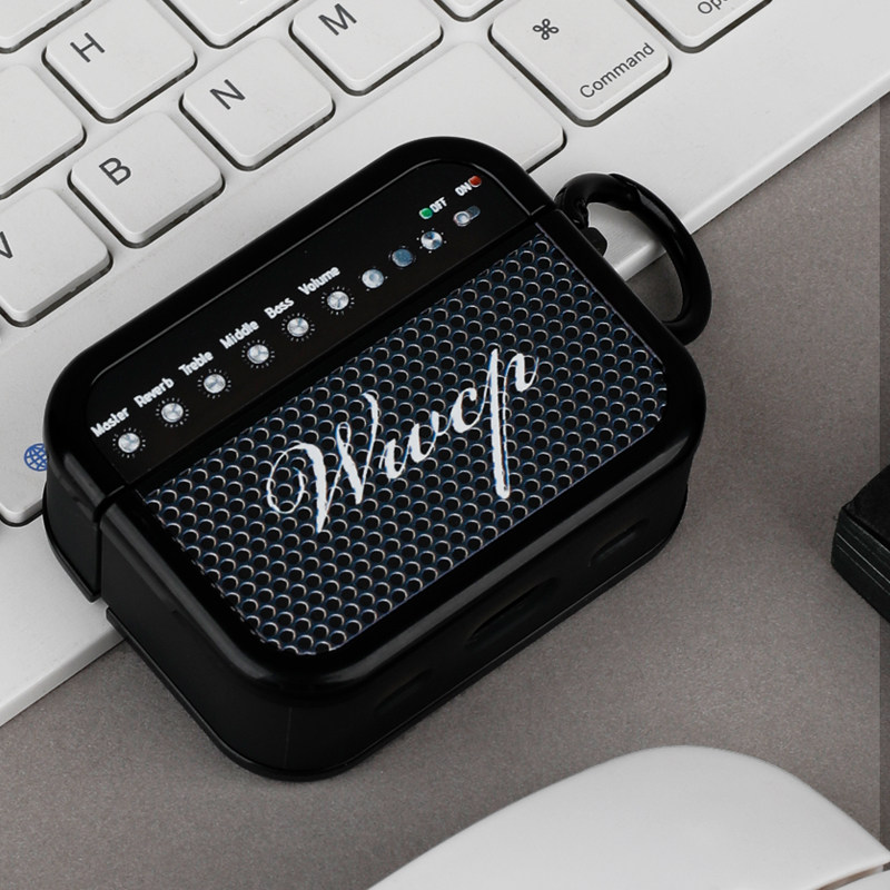 悟望初品 原创设计复古收音机适用苹果AirPods 1/2/4代简约白色新3代保护套Pro 3代无线蓝牙方形耳机分体软壳