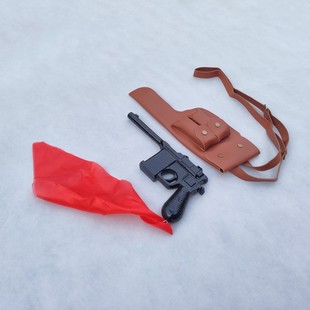 影视话剧舞台木质驳壳枪红军盒子枪盒子炮八路军新四军手枪道具库