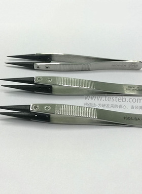 瑞士Sipel 1604-SA镊子尖头0.6mm夹电子元件芯片 ESD防静电碳素头