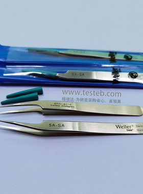瑞士Weller Erem 5ASA镊子0.35mm弯尖头 5A-SA微电子生物实验夹取