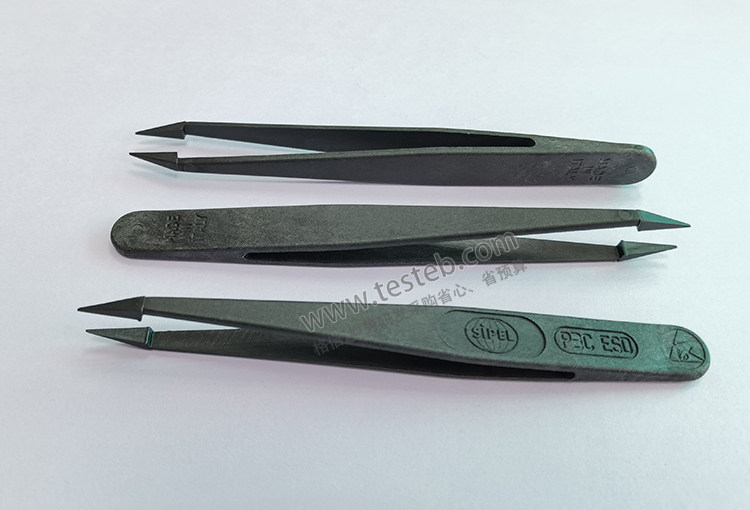 瑞士Sipel P3C-ESD塑料镊子 0.6mm树脂尖头 ESD防静电耐高温240℃