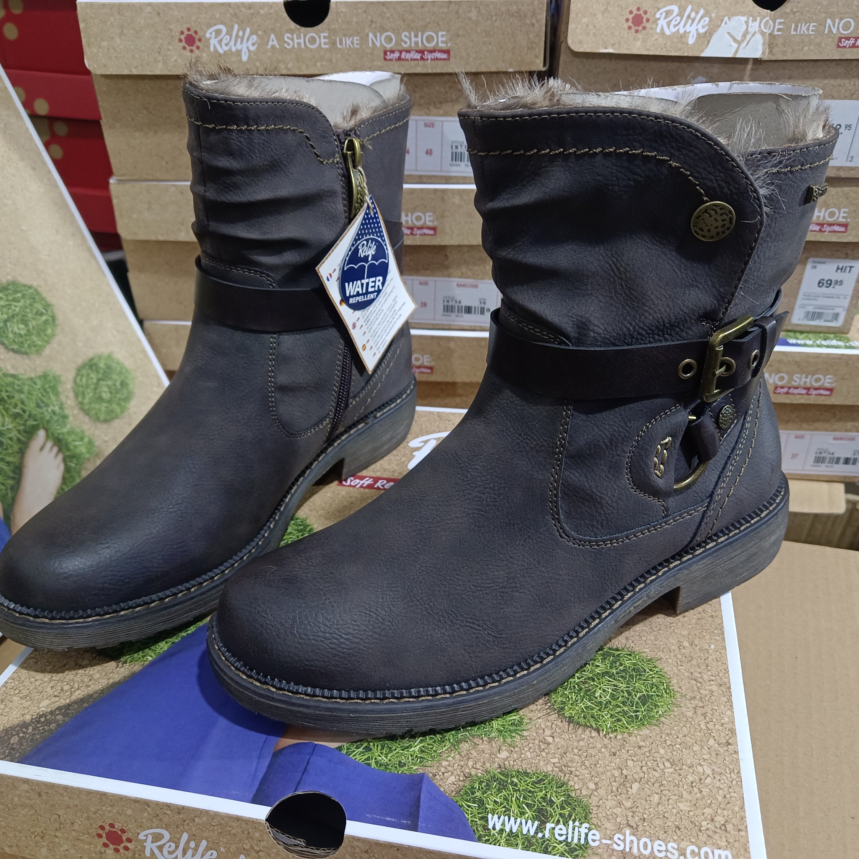 超赞出口外贸大码短棉靴 多色厚毛里防水低跟雪地靴骑士靴36-45码,女鞋,骑士靴,淘宝优惠券,粉丝福利购,淘宝优惠卷